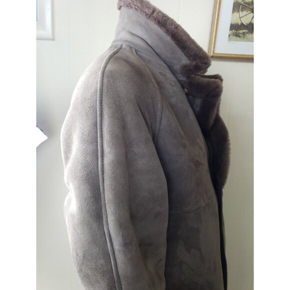 Jacques Jekel Shearling Coat Mens 40 Brown Sheepskin Rancher Jacket Leather - Picture 5 of 16